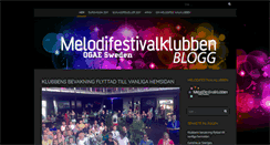 Desktop Screenshot of blogg.melodifestivalklubben.se