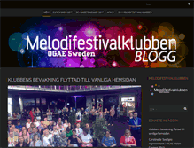 Tablet Screenshot of blogg.melodifestivalklubben.se