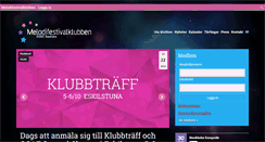 Desktop Screenshot of melodifestivalklubben.se